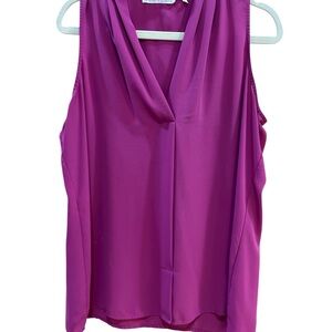 Women's Sleeveless Fuschsia Top